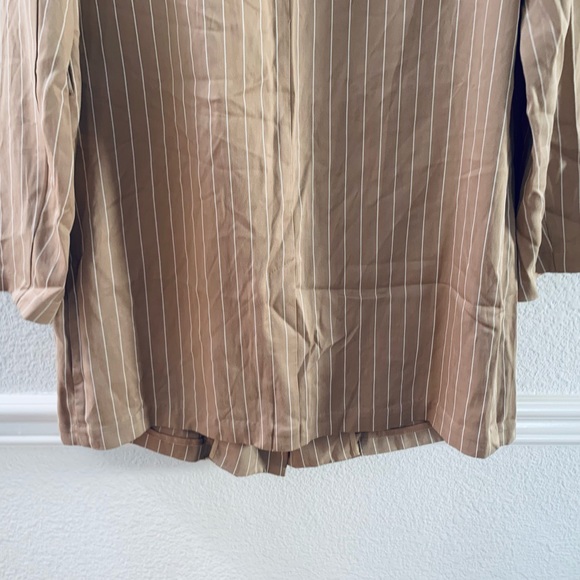 LPA striped button up blazer tan size L tan - Picture 6 of 8